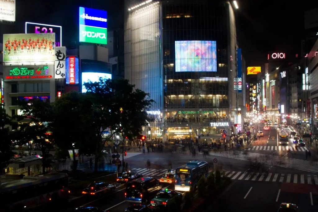 In Shibuya, you can stay entertained all night, from izakayas to karaoke.